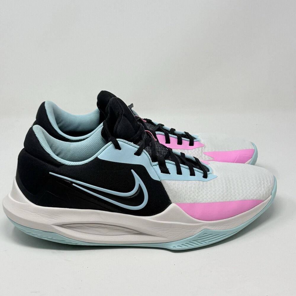 Nike Precision 6 Basketball Shoes Mens 14 Sail Blue Phantom Copa Pink DD9535-102